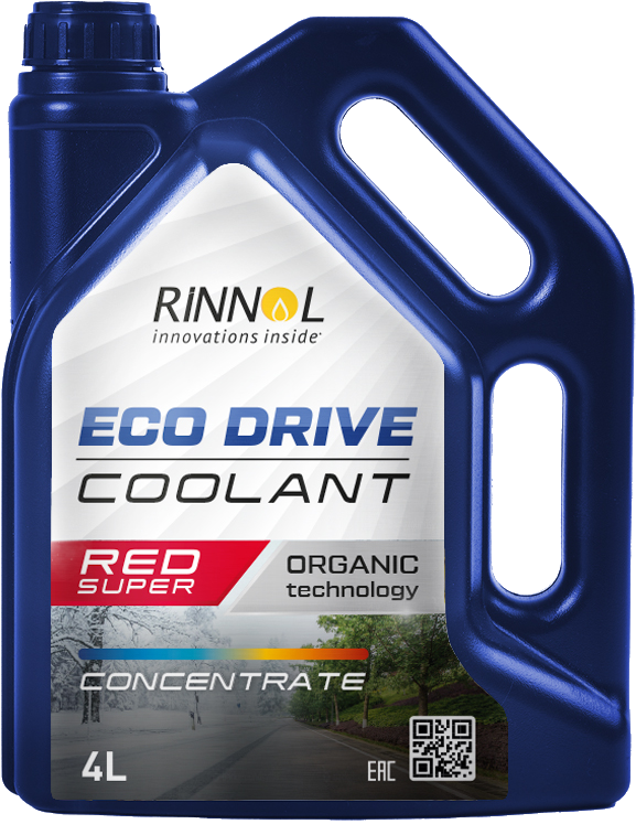 Cooling liquid RINNOL ECO DRIVE COOLANT RED SUPER (e 4L)