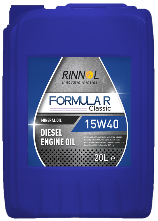 Motor oil miner. RINNOL FORMULA Classic 15W-40 (e20L)
