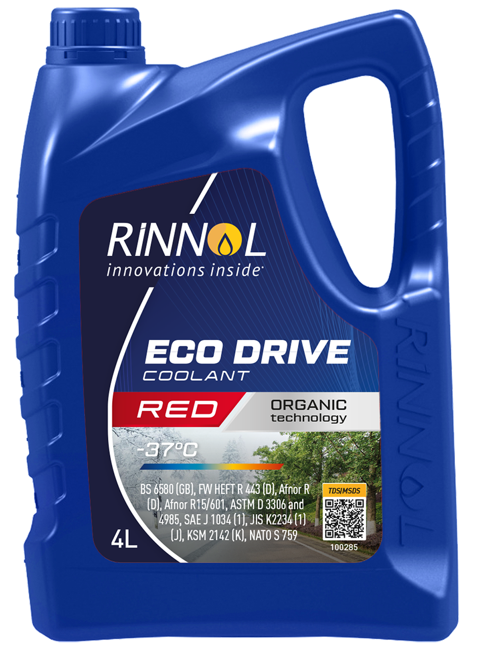 Cooling liquid RINNOL ECO DRIVE COOLANT RED (e4L)